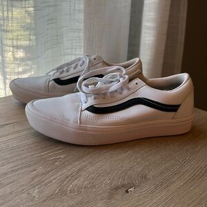 Vans White and Black Comfy Cush Sneakers